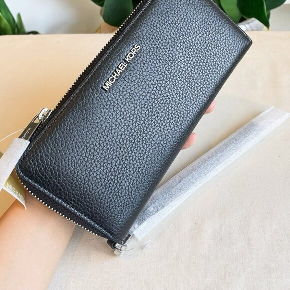 Michael Kors Mercer Belted Satchel and Wallet Black leather With Silver Hardware - Picture 7 of 9